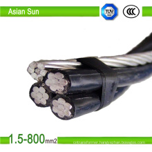 2*16mm2 4*16mm2 Electric AAC/AAAC/ACSR Conductor Service Drop ABC Cable